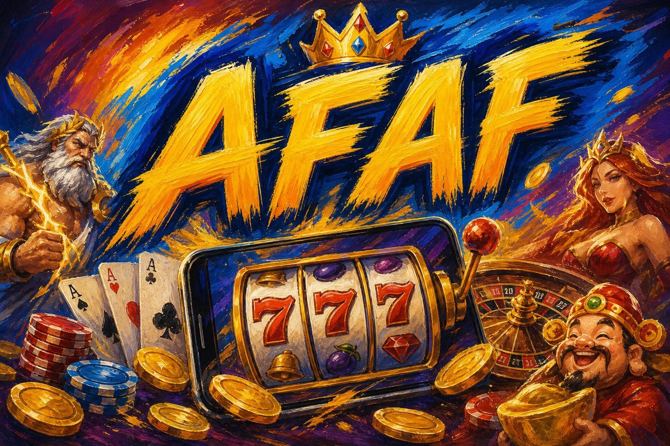 Tampilan halaman AFAF Money Coming dengan panel hadiah pendaftaran dan daftar main gratis